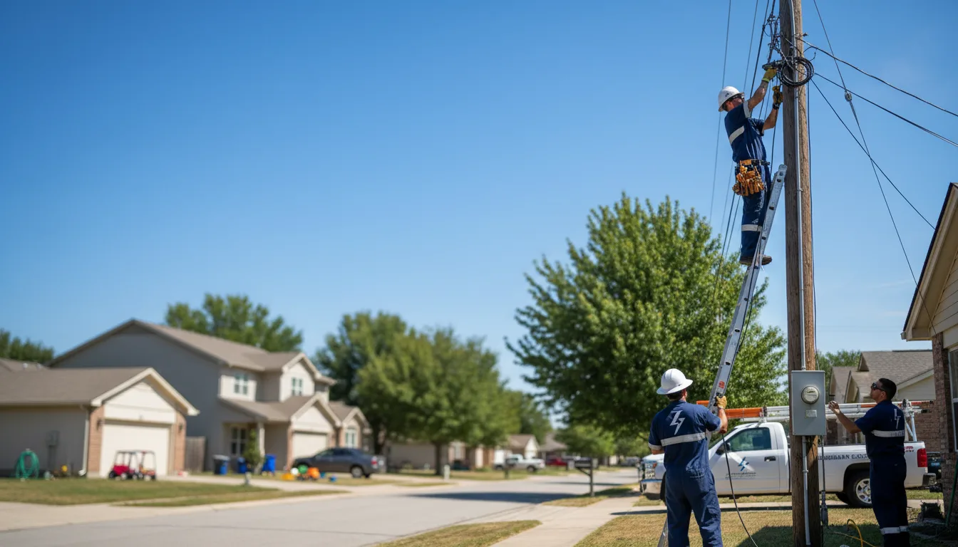 Residential electrician providing installation services in Roxana, KY